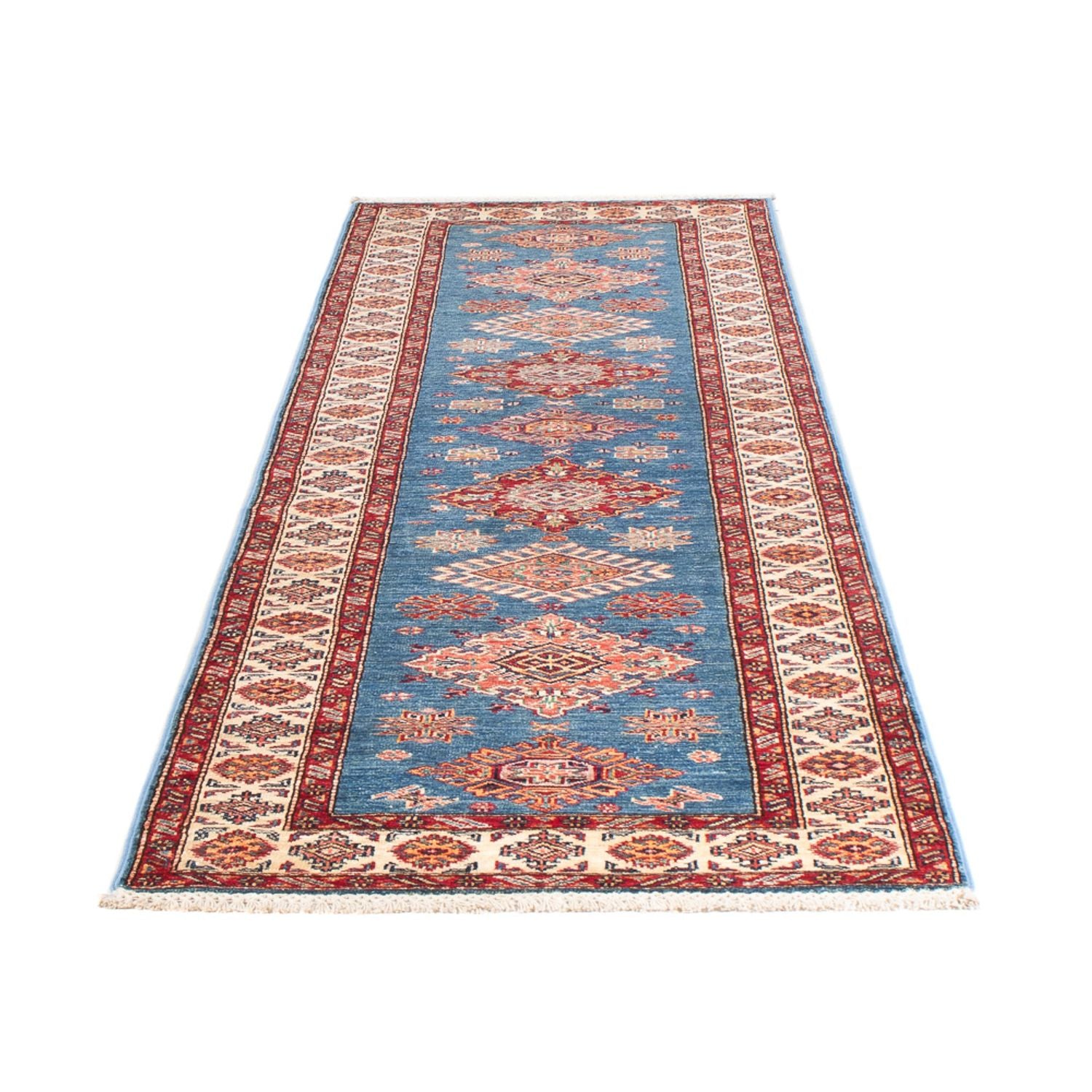 Läufer Ziegler - Kazak - 305 x 79 cm - blau