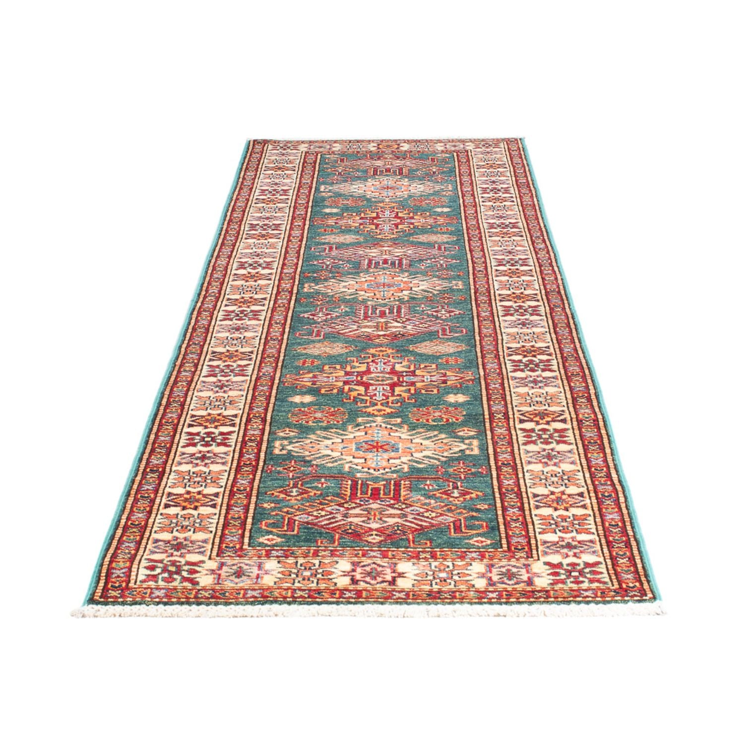 Läufer Ziegler - Kazak - 297 x 78 cm - grün