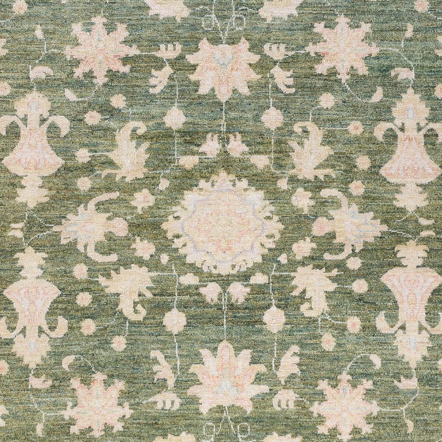 Ziegler Teppich - 237 x 176 cm - grün