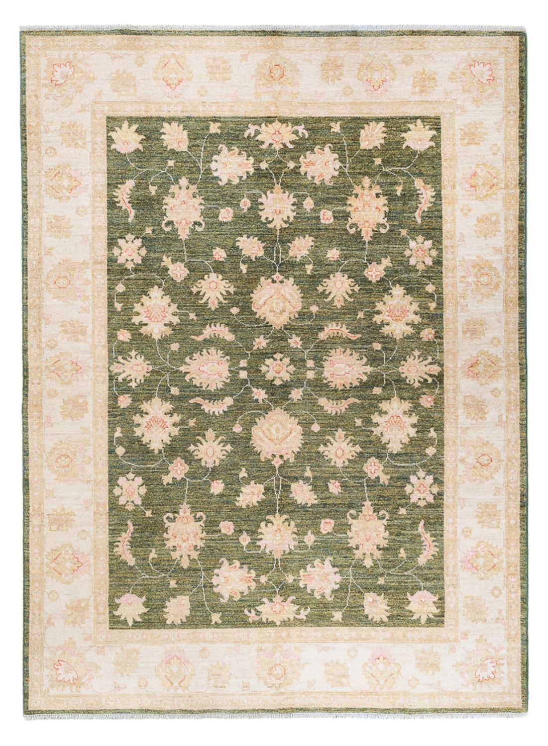 Ziegler Teppich - 240 x 173 cm - grün