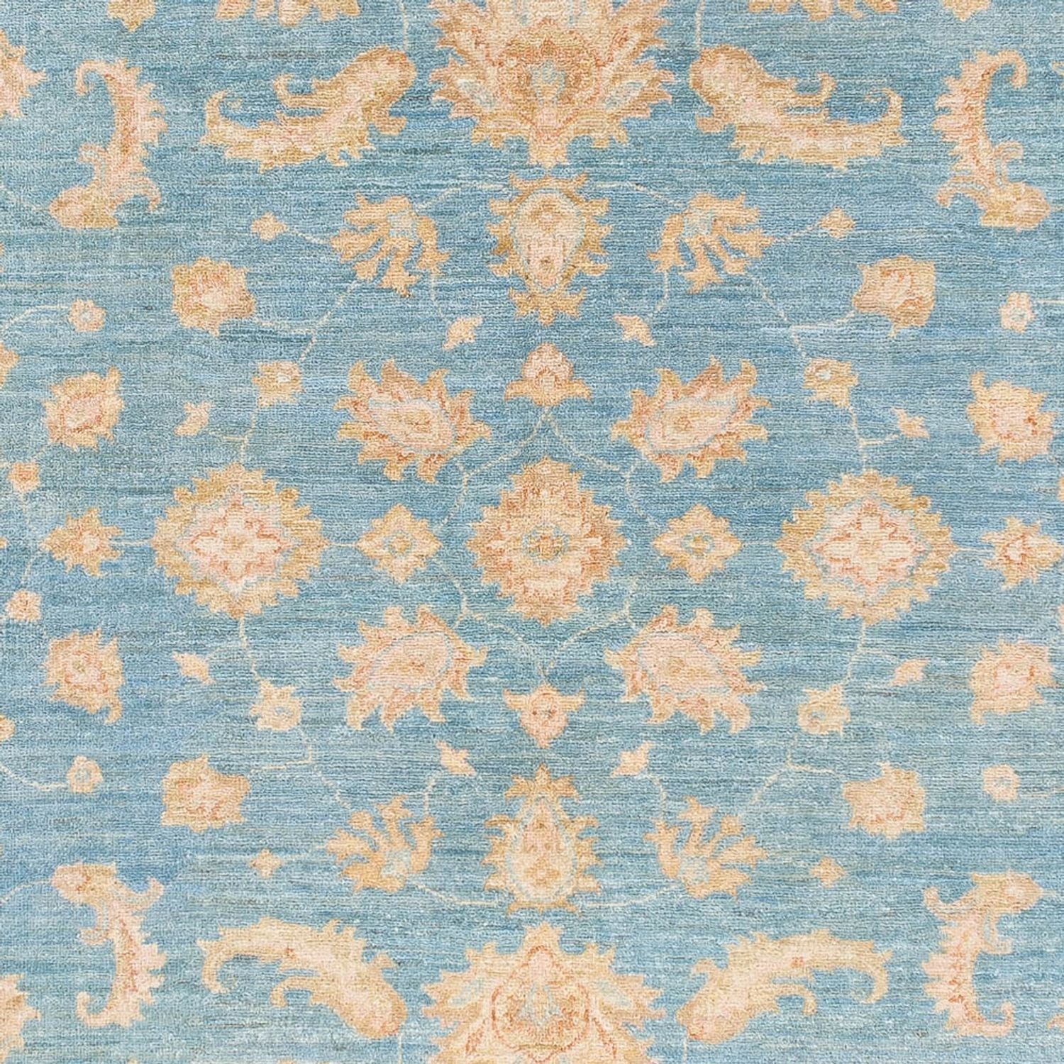 Ziegler Teppich - 236 x 176 cm - blau