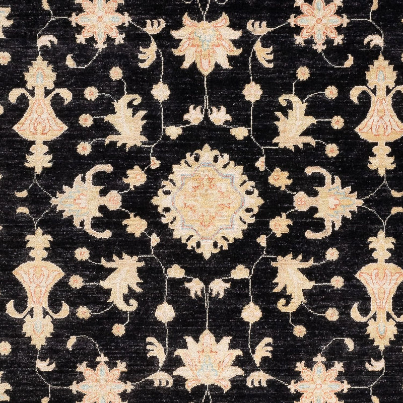 Ziegler Teppich - 242 x 168 cm - schwarz