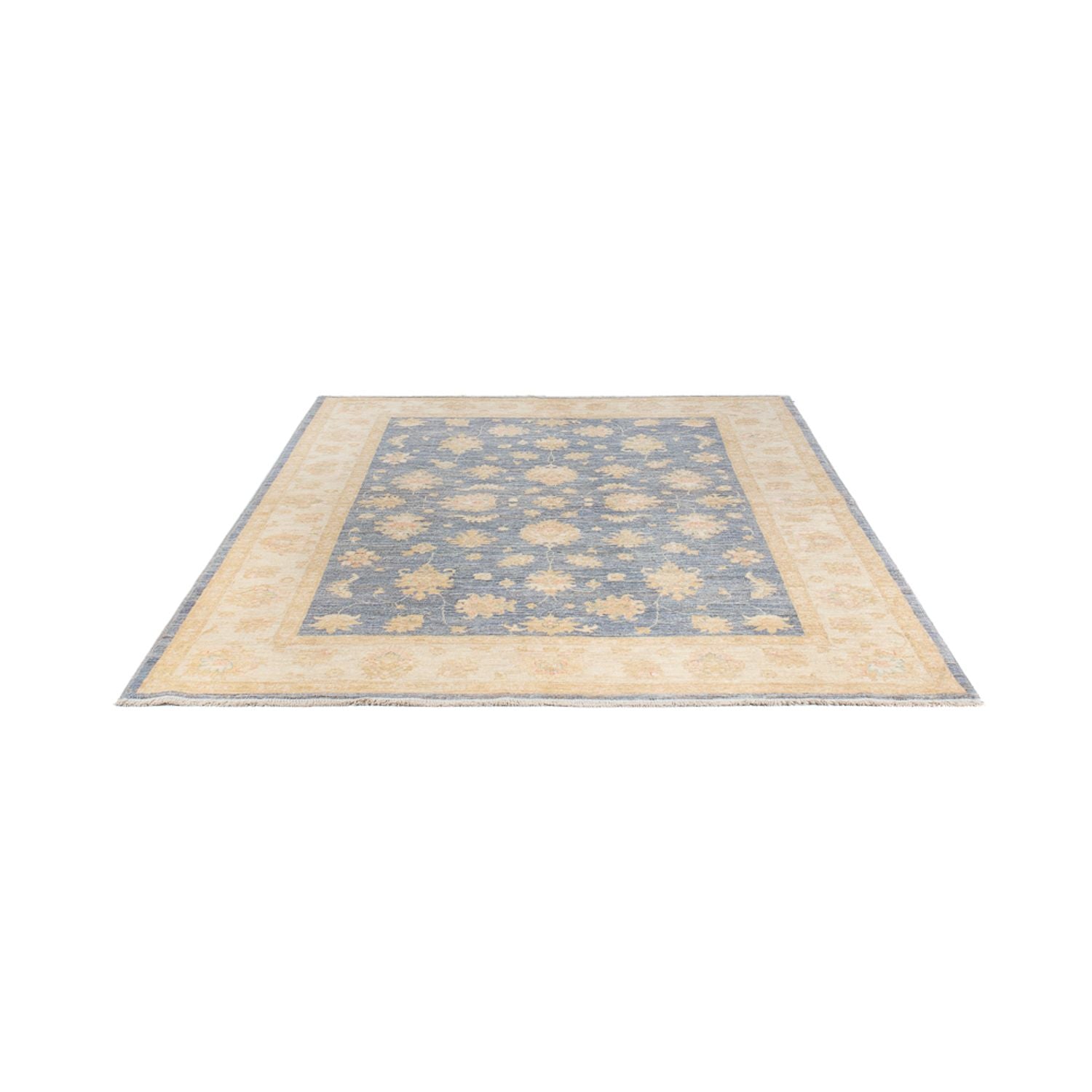 Ziegler Teppich - 248 x 170 cm - seeblau