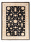 Ziegler Teppich - 243 x 175 cm - schwarz