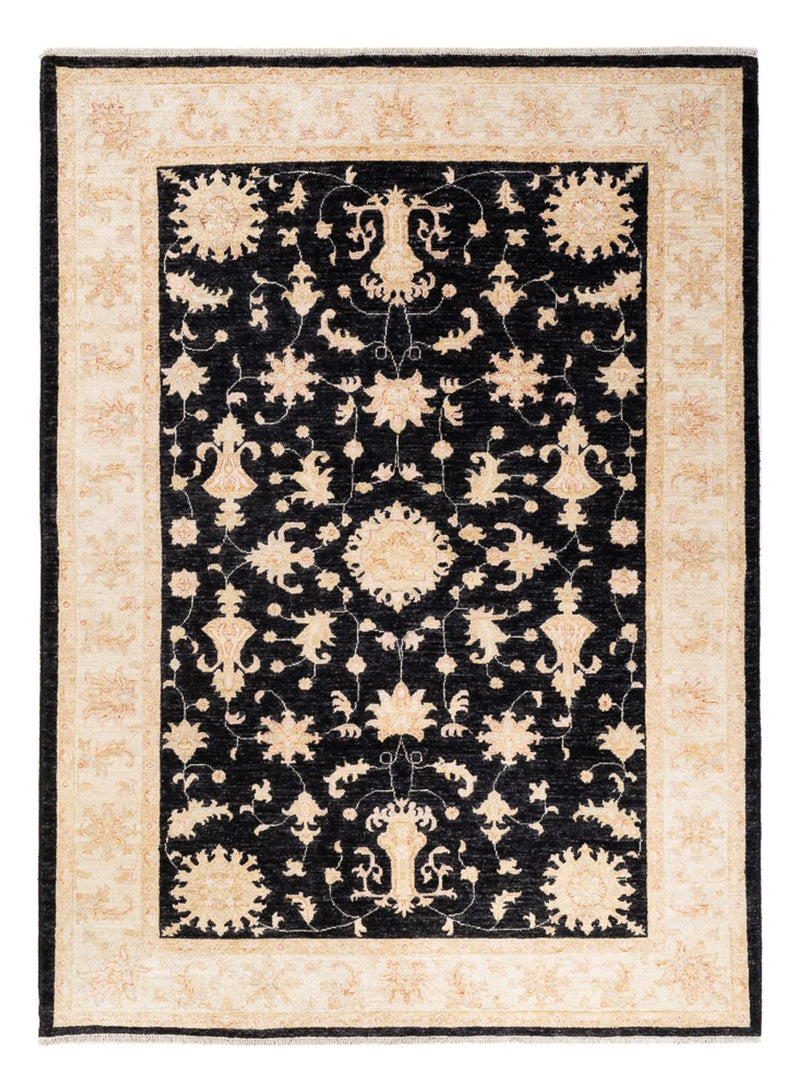 Ziegler Teppich - 243 x 175 cm - schwarz