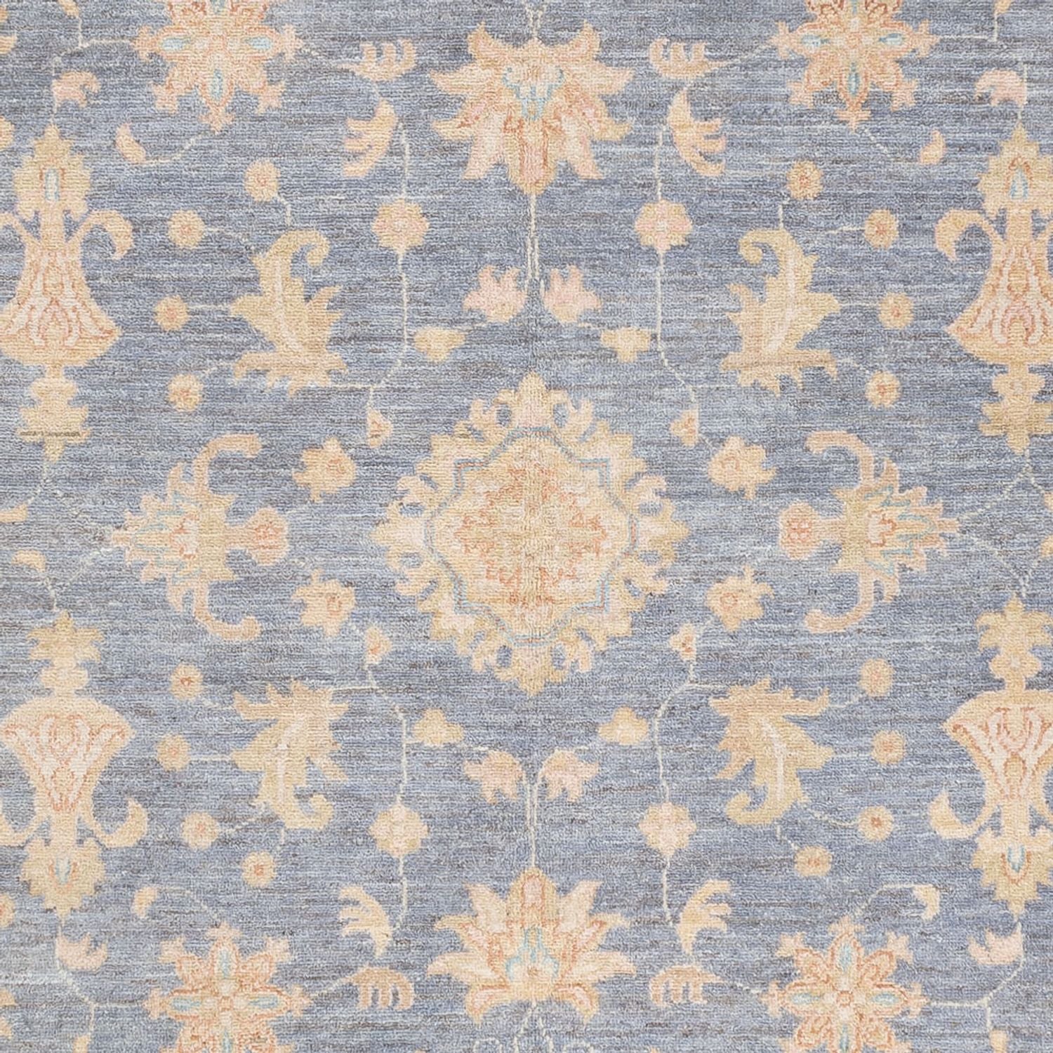 Ziegler Teppich - 241 x 176 cm - seeblau
