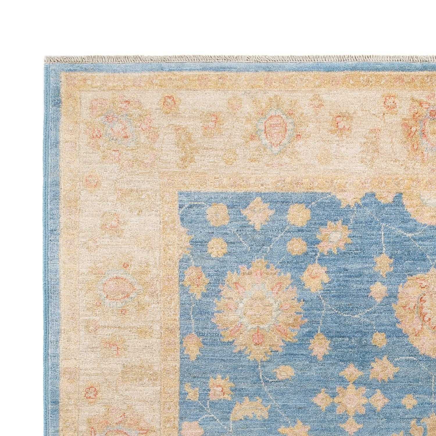 Ziegler Teppich - 238 x 169 cm - blau