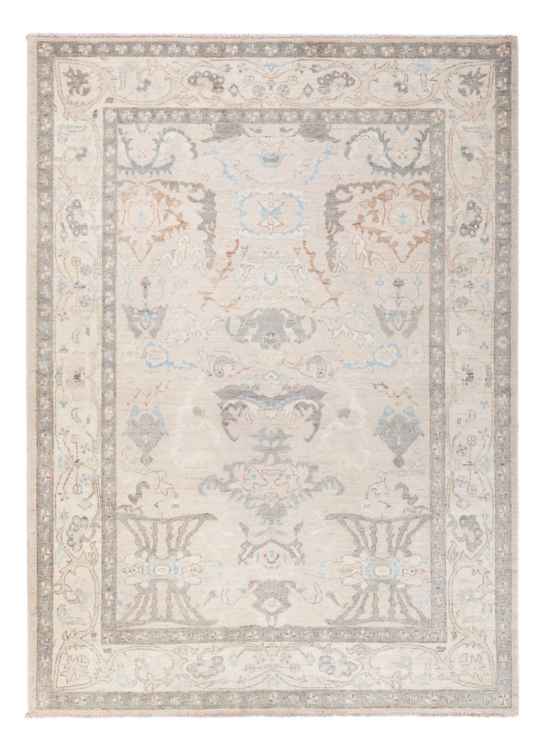 Ziegler Teppich - Usak - 236 x 176 cm - hellgrau