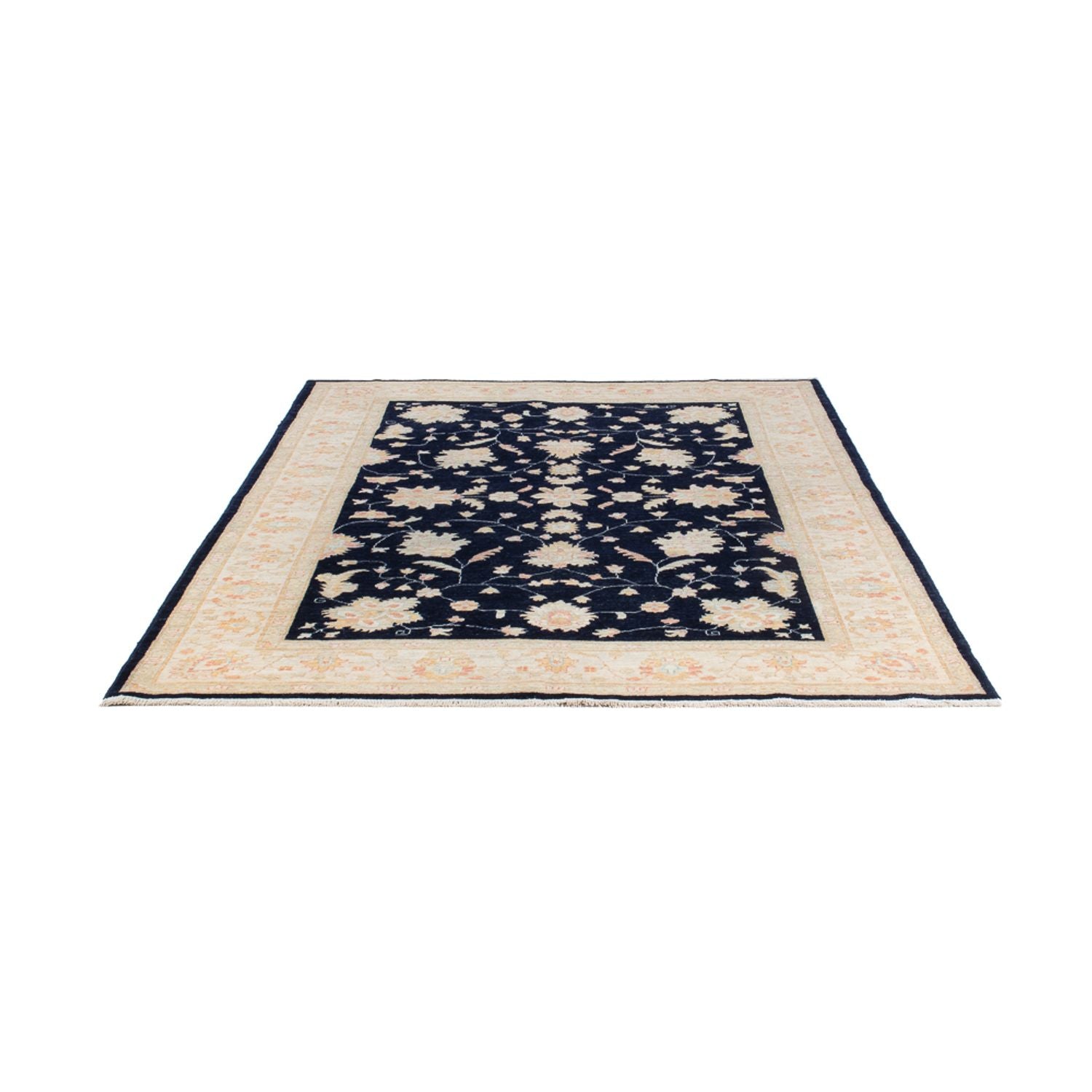 Ziegler Teppich - 239 x 170 cm - schwarz