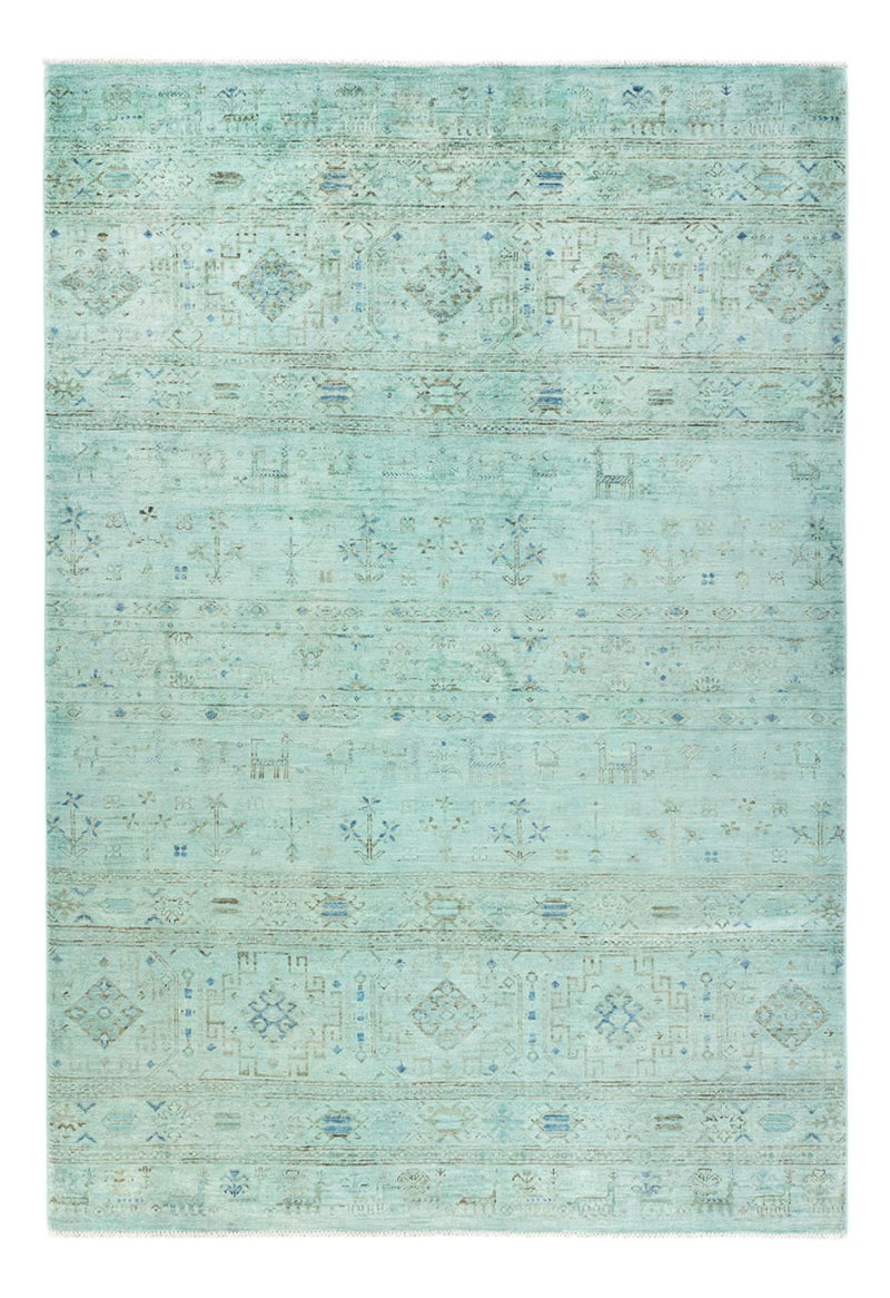 Ziegler Teppich - Modern - 237 x 164 cm - türkis