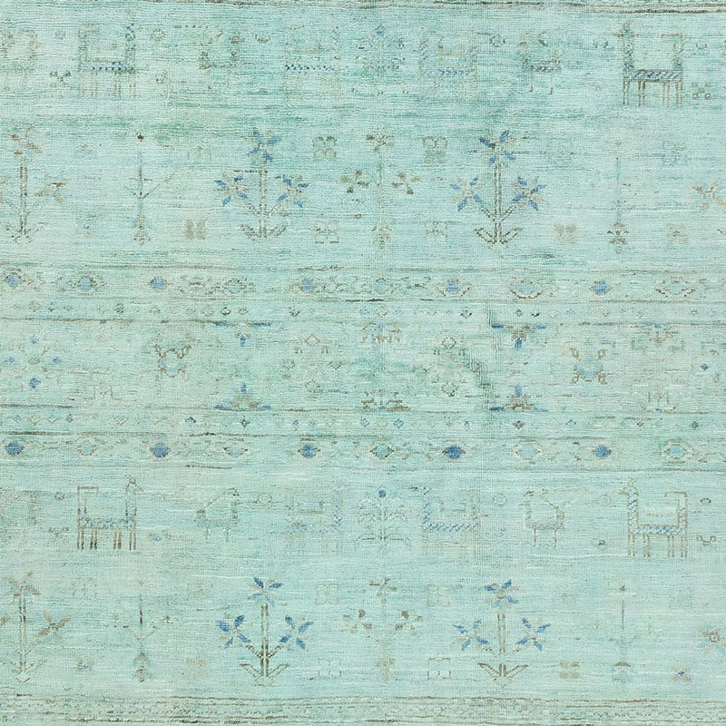 Ziegler Teppich - Modern - 237 x 164 cm - türkis