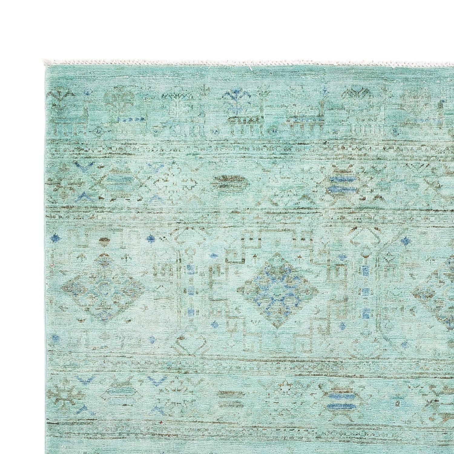 Ziegler Teppich - Modern - 237 x 164 cm - türkis