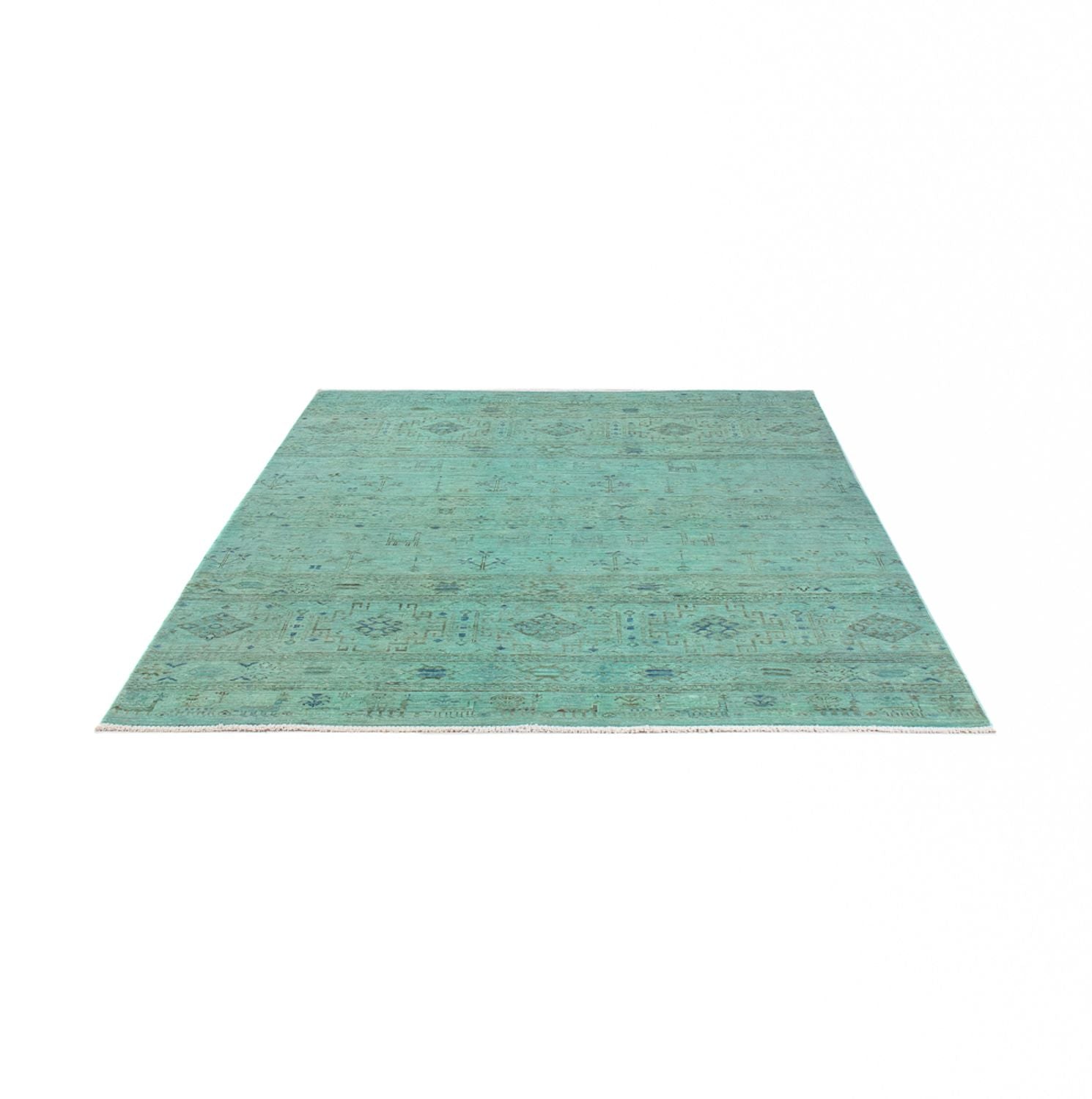 Ziegler Teppich - Modern - 237 x 164 cm - türkis