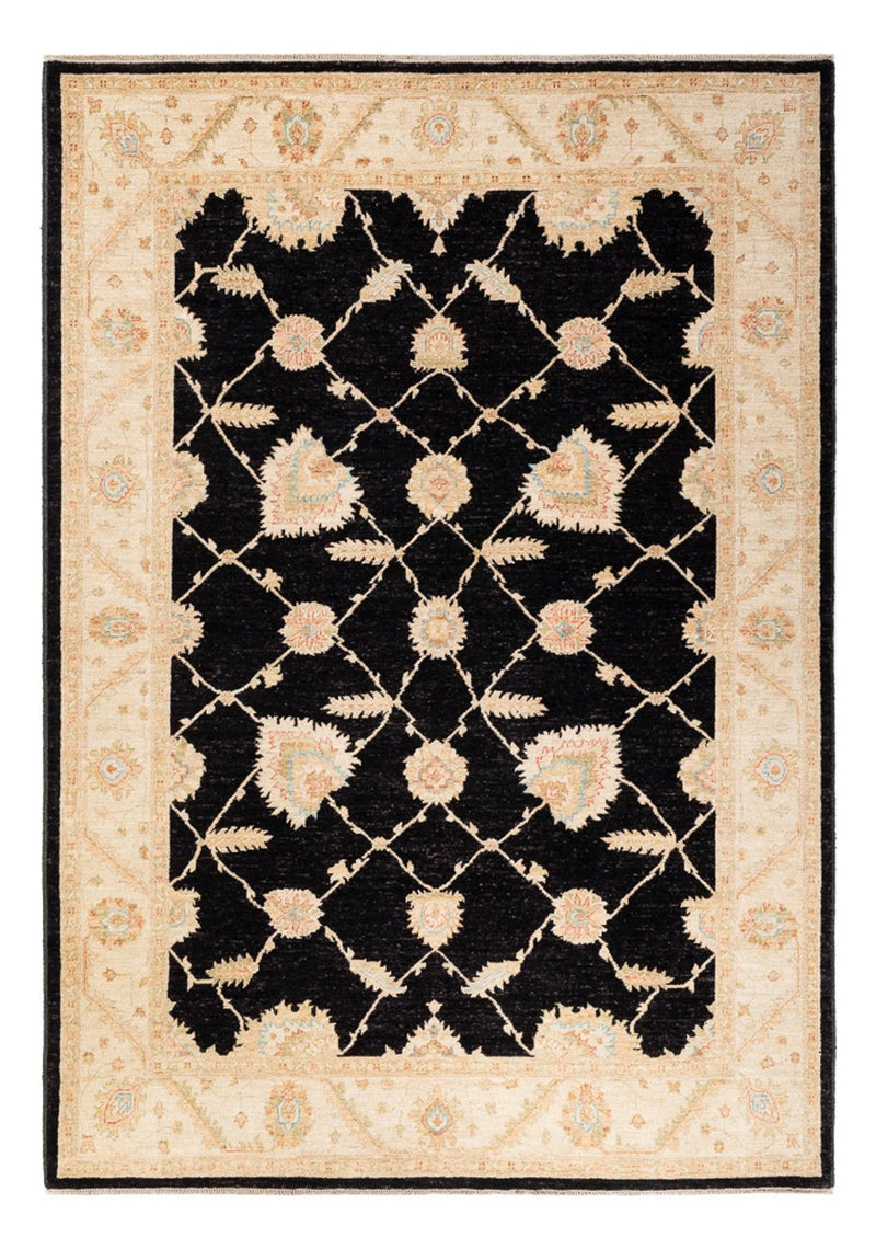 Ziegler Teppich - 244 x 175 cm - schwarz