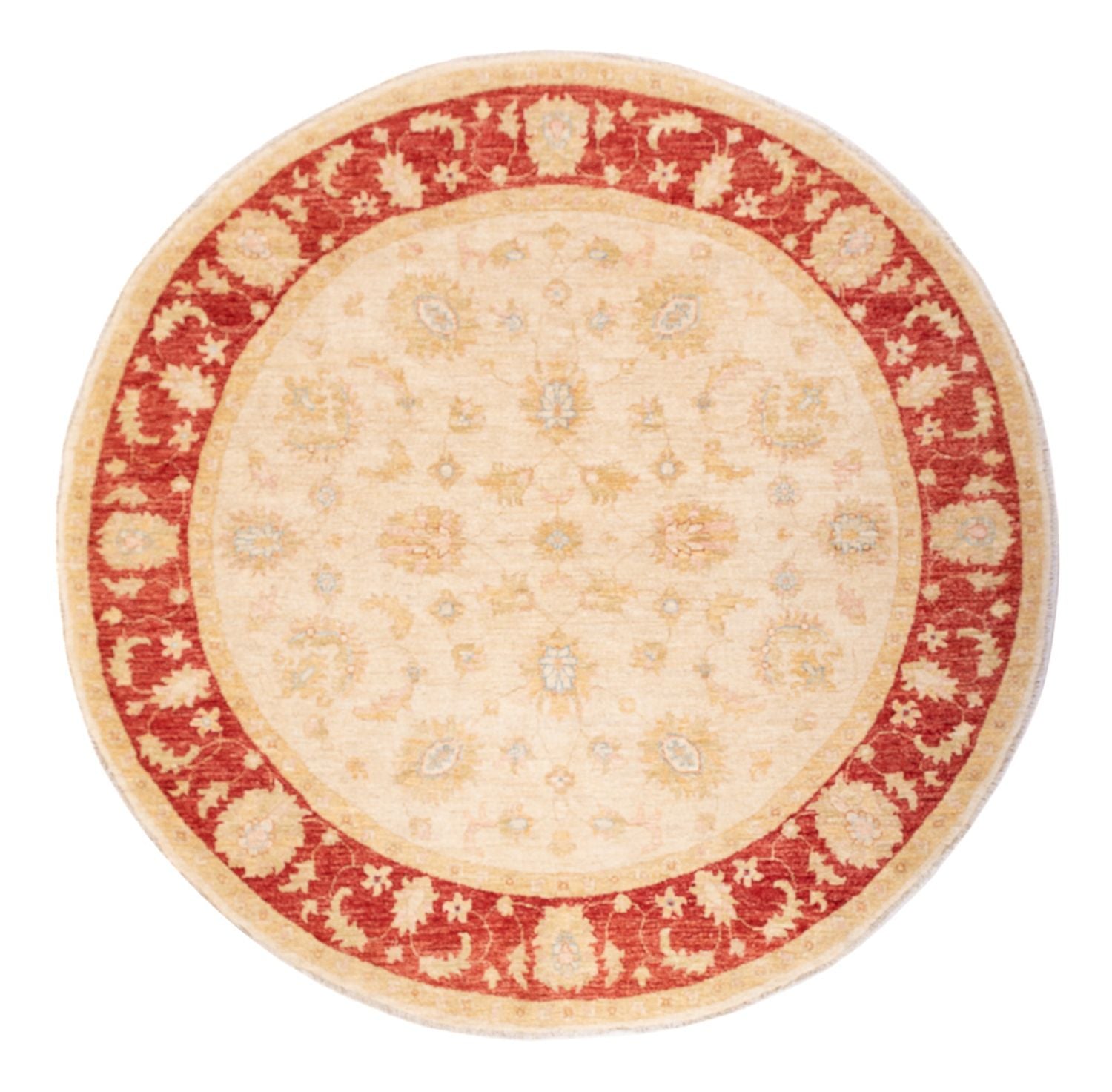 Ziegler Teppich rund  - 201 x 198 cm - beige