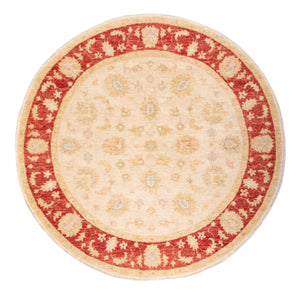 Ziegler Teppich rund  - 201 x 198 cm - beige