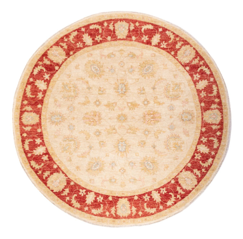 Ziegler Teppich rund  - 201 x 198 cm - beige