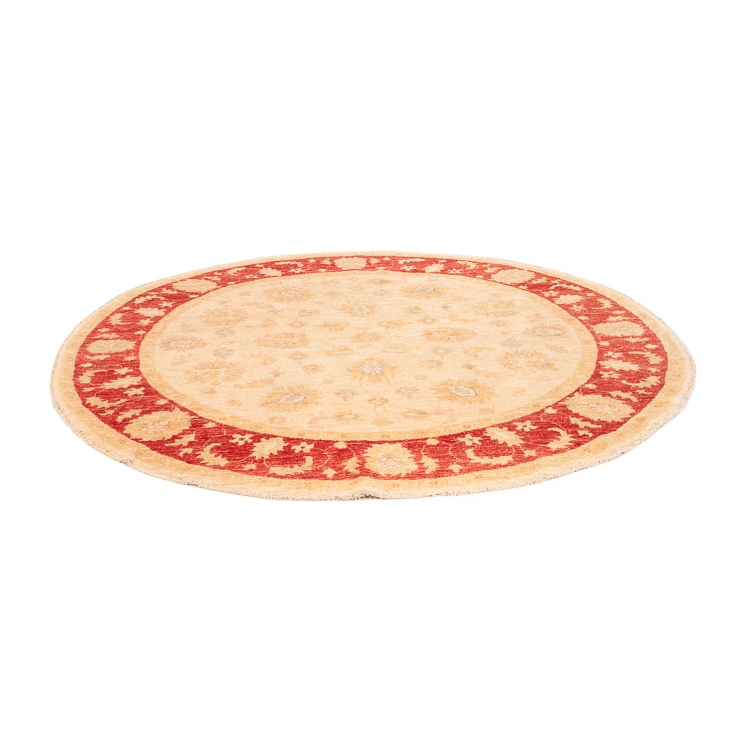 Ziegler Teppich rund  - 201 x 198 cm - beige