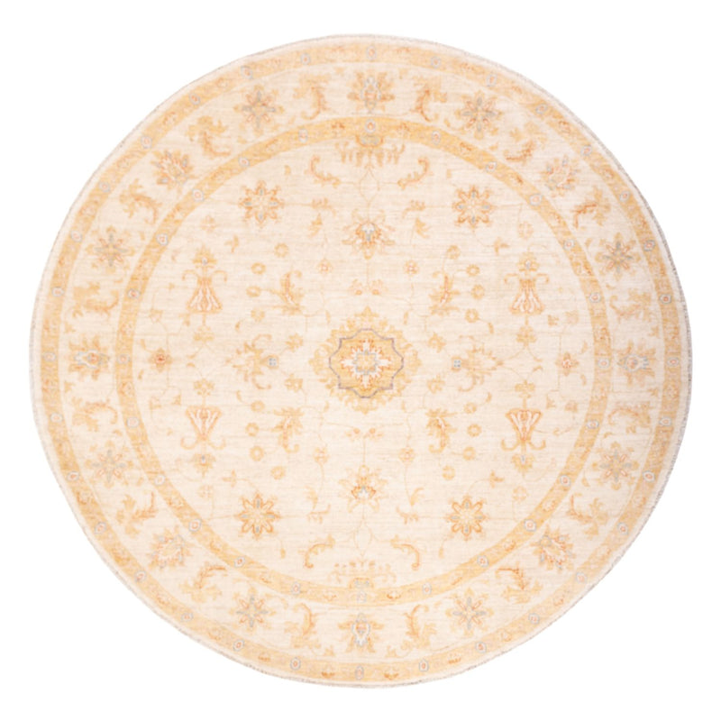 Ziegler Teppich rund  - 202 x 200 cm - beige