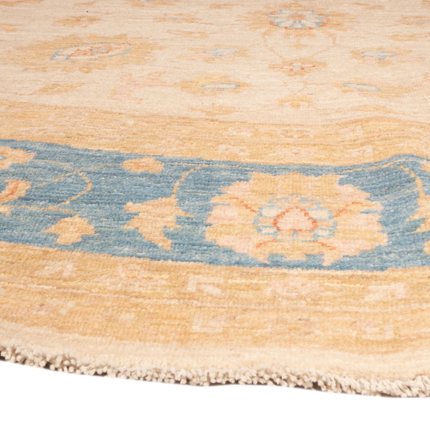Ziegler Teppich rund  - 246 x 245 cm - beige