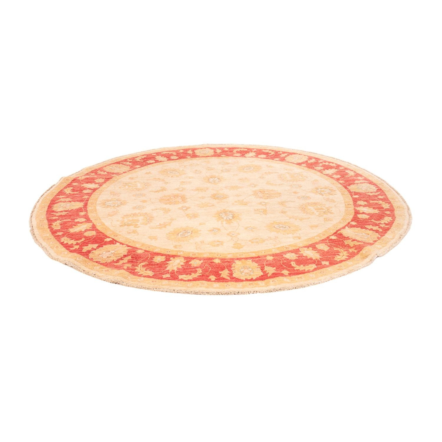 Ziegler Teppich rund  - 203 x 198 cm - beige