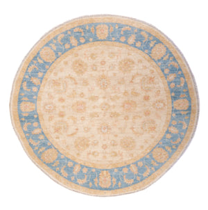 Ziegler Teppich rund  - 149 x 145 cm - beige
