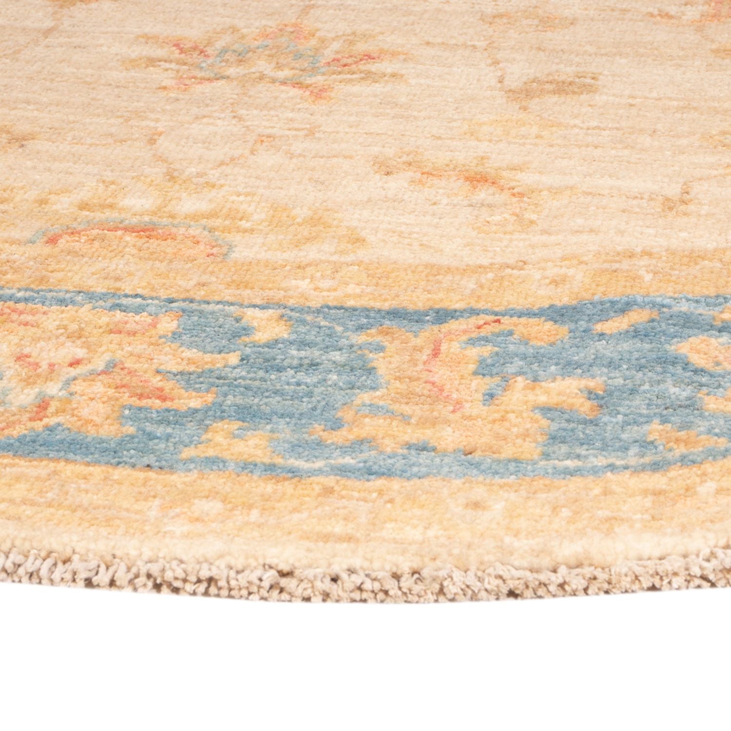 Ziegler Teppich rund  - 152 x 146 cm - beige