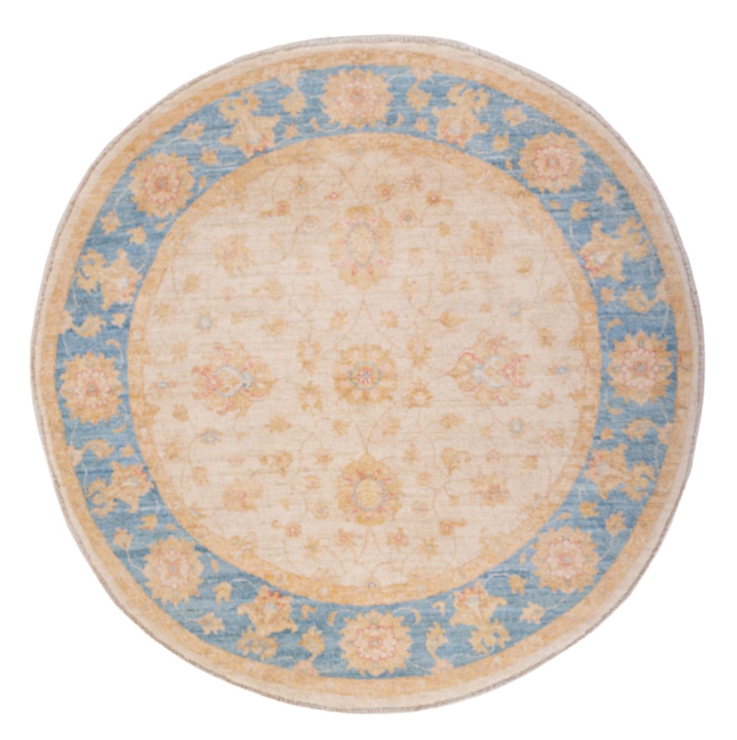 Ziegler Teppich rund  - 149 x 147 cm - beige