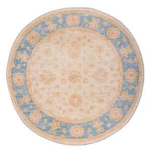 Ziegler Teppich rund  - 149 x 147 cm - beige