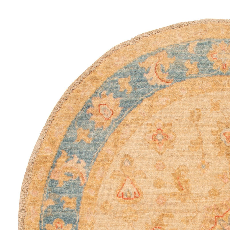Ziegler Teppich rund  - 96 x 96 cm - beige