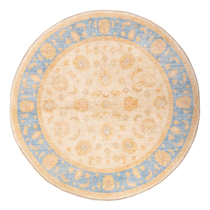 Ziegler Teppich rund  - 199 x 194 cm - beige