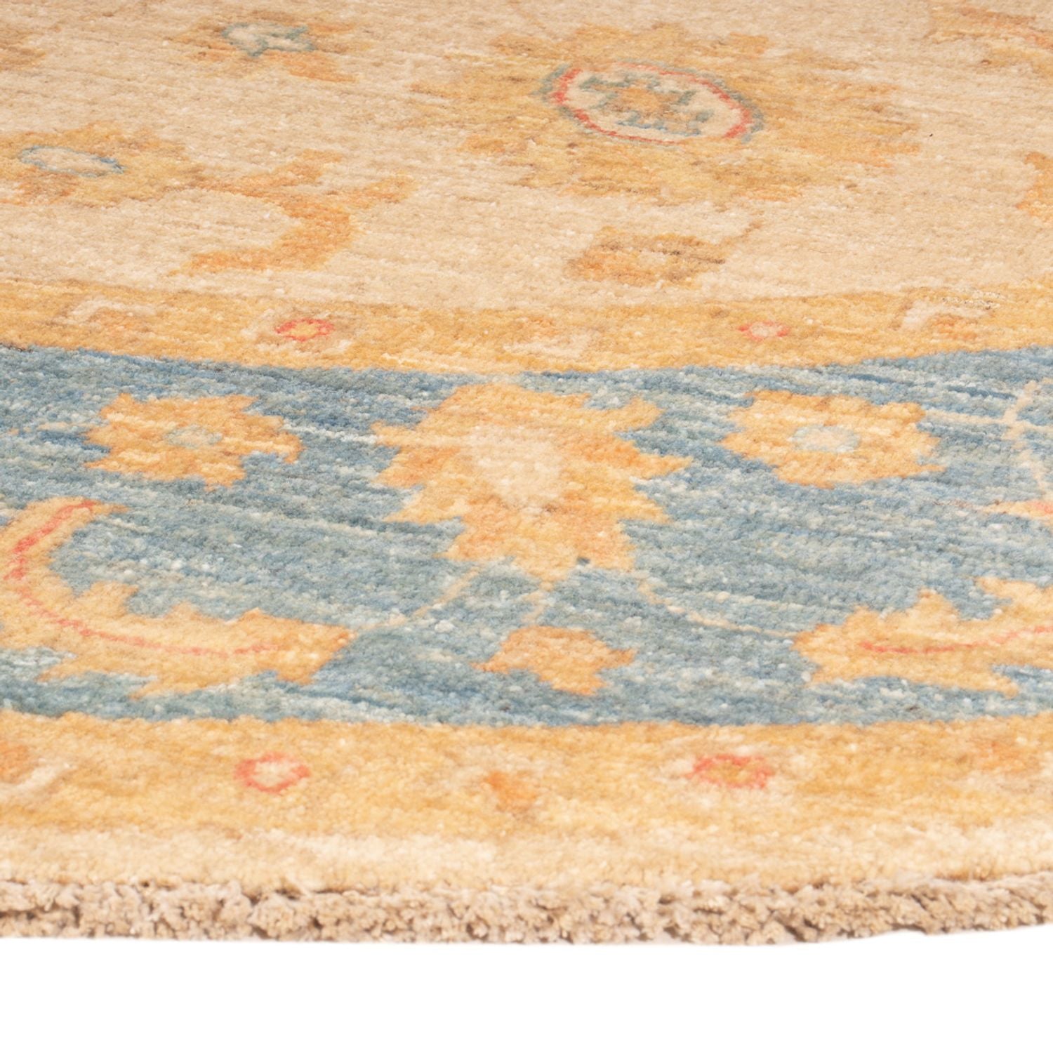 Ziegler Teppich rund  - 199 x 194 cm - beige