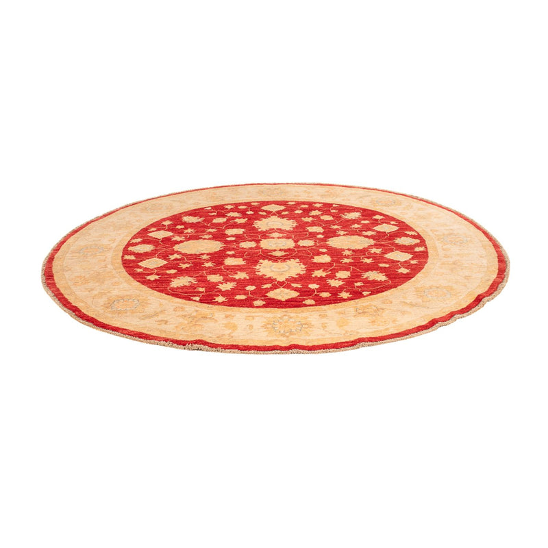 Ziegler Teppich rund  - 200 x 194 cm - rot