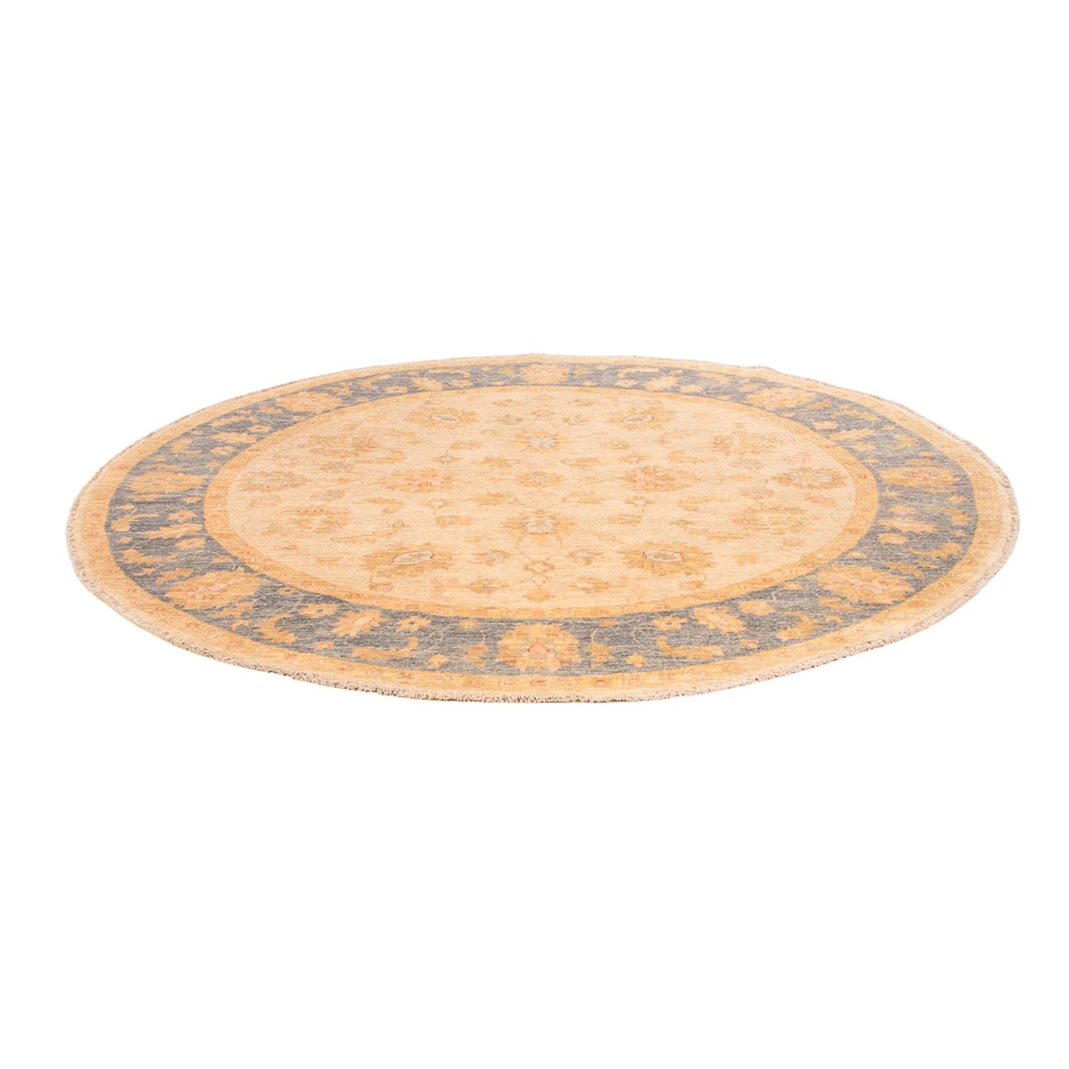 Ziegler Teppich rund  - 202 x 200 cm - beige