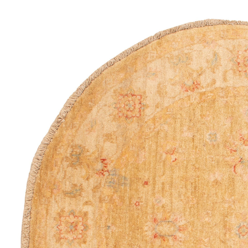 Ziegler Teppich rund  - 95 x 98 cm - beige