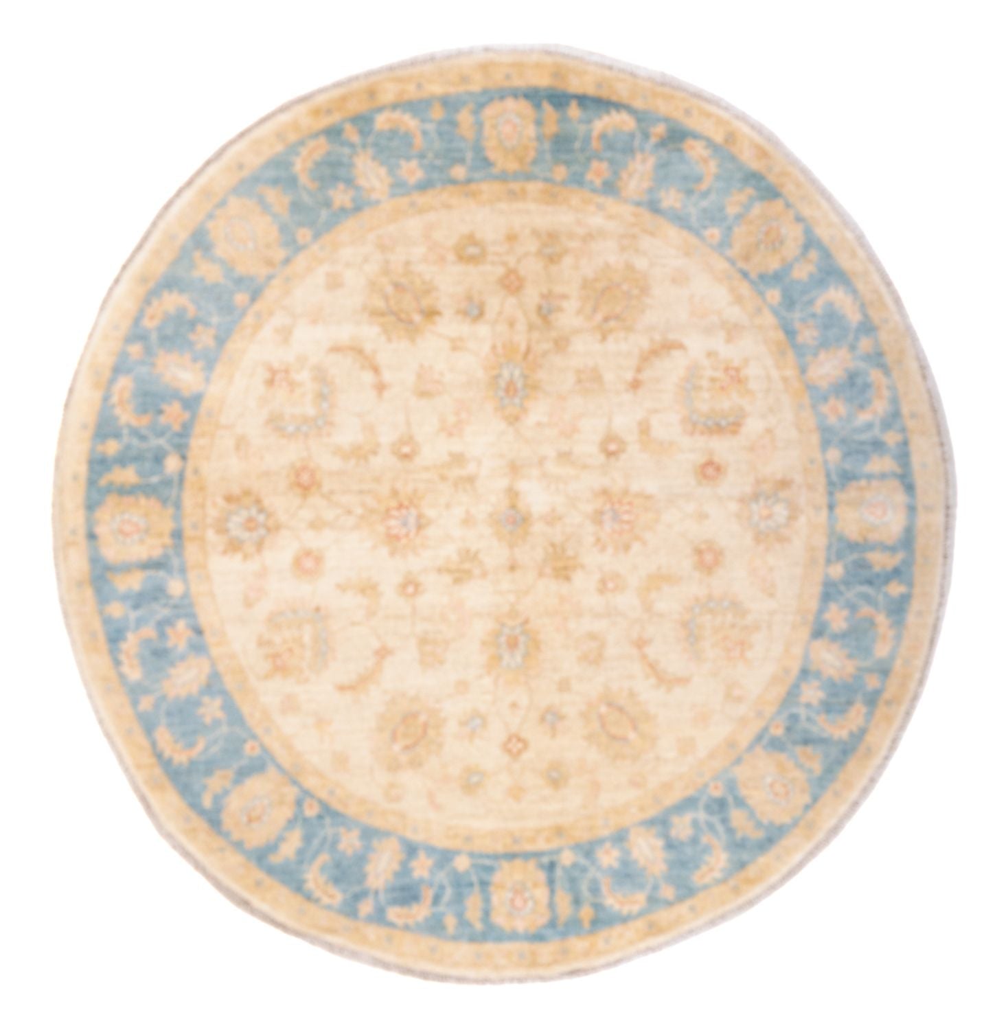 Ziegler Teppich rund  - 147 x 143 cm - beige