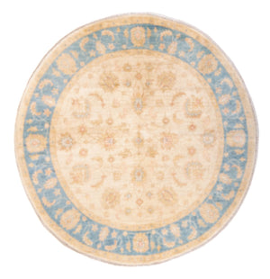 Ziegler Teppich rund  - 147 x 143 cm - beige