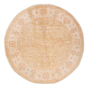 Ziegler Teppich rund  - 148 x 147 cm - hellbeige