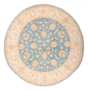 Ziegler Teppich rund  - 148 x 147 cm - blau