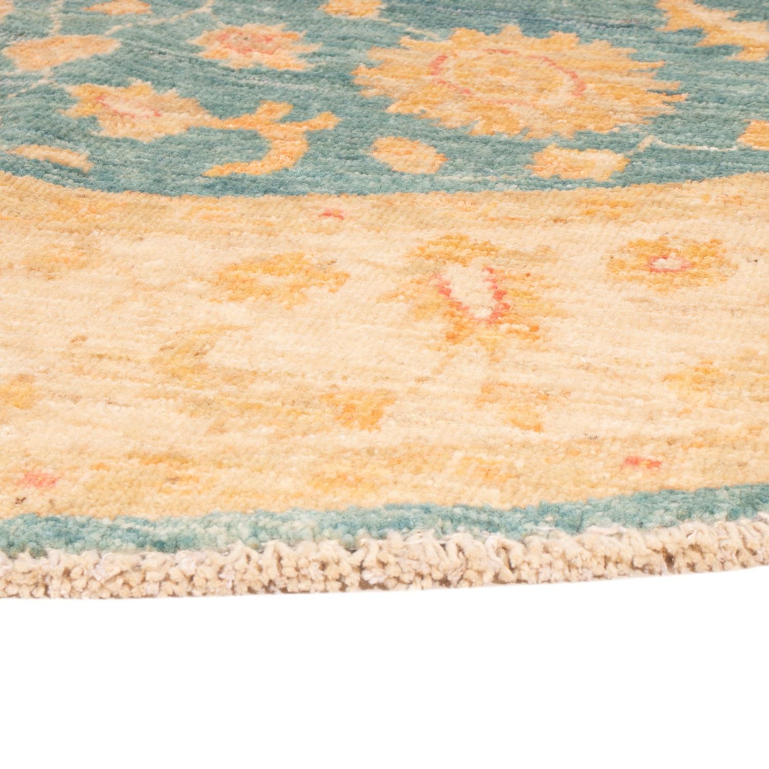 Ziegler Teppich rund  - 148 x 147 cm - blau