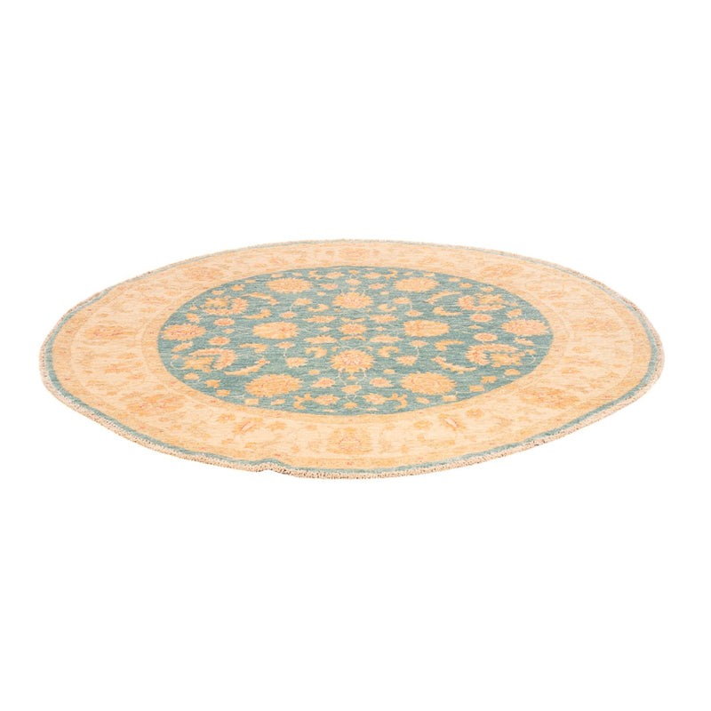 Ziegler Teppich rund  - 148 x 147 cm - blau