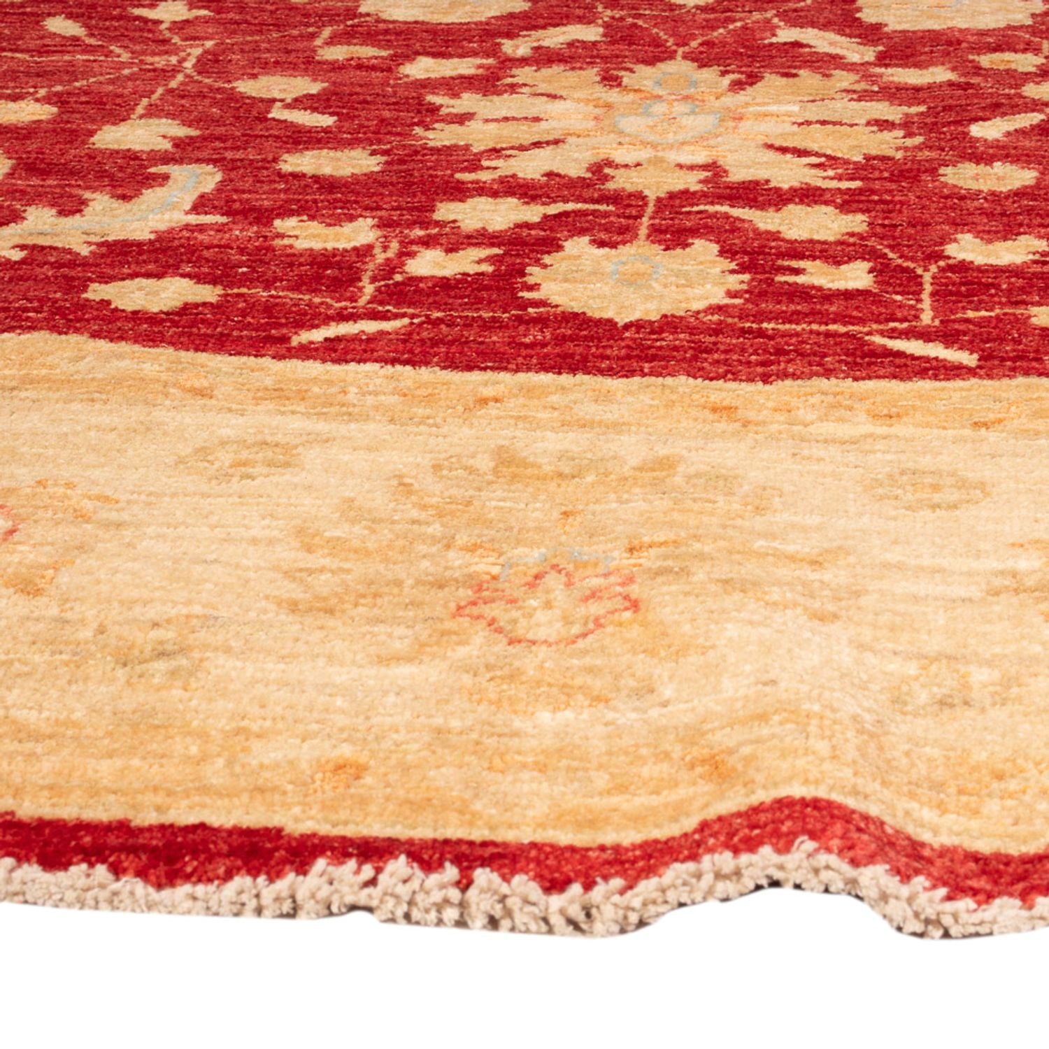 Ziegler Teppich rund  - 252 x 250 cm - rot
