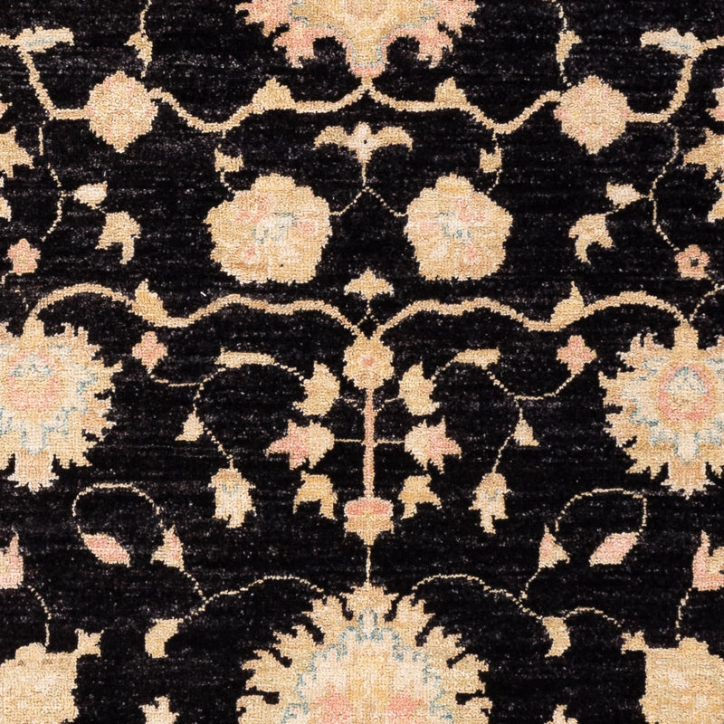 Ziegler Teppich - 178 x 124 cm - schwarz