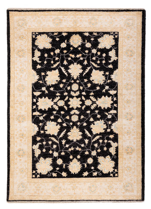 Ziegler Teppich - 182 x 125 cm - schwarz