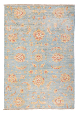 Ziegler Teppich - 179 x 121 cm - seeblau