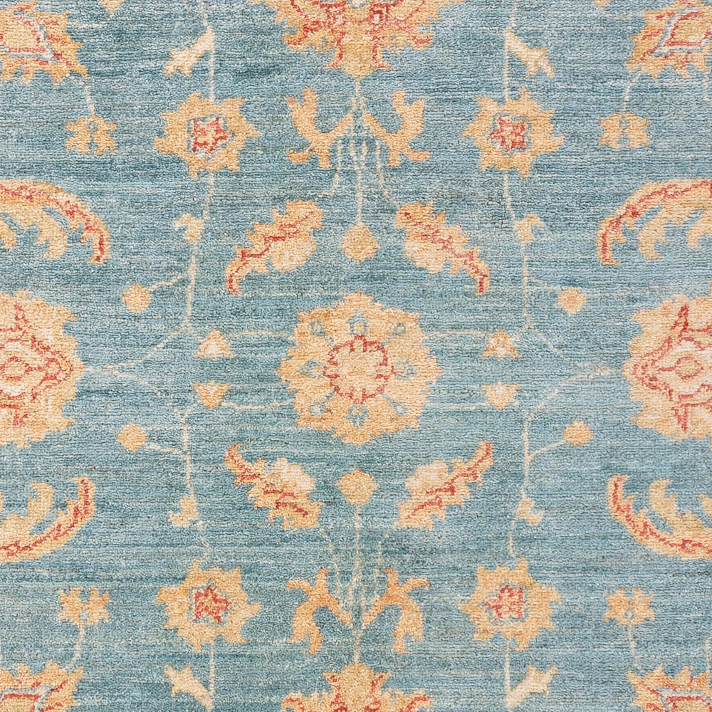 Ziegler Teppich - 179 x 125 cm - seeblau