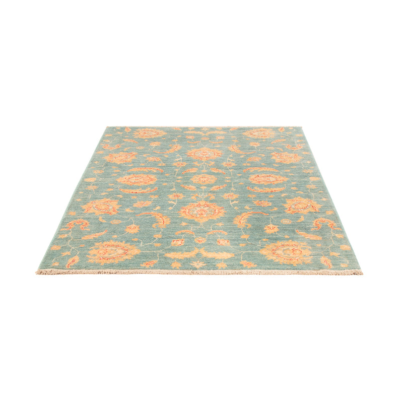 Ziegler Teppich - 179 x 125 cm - seeblau