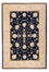 Ziegler Teppich - 174 x 120 cm - schwarz