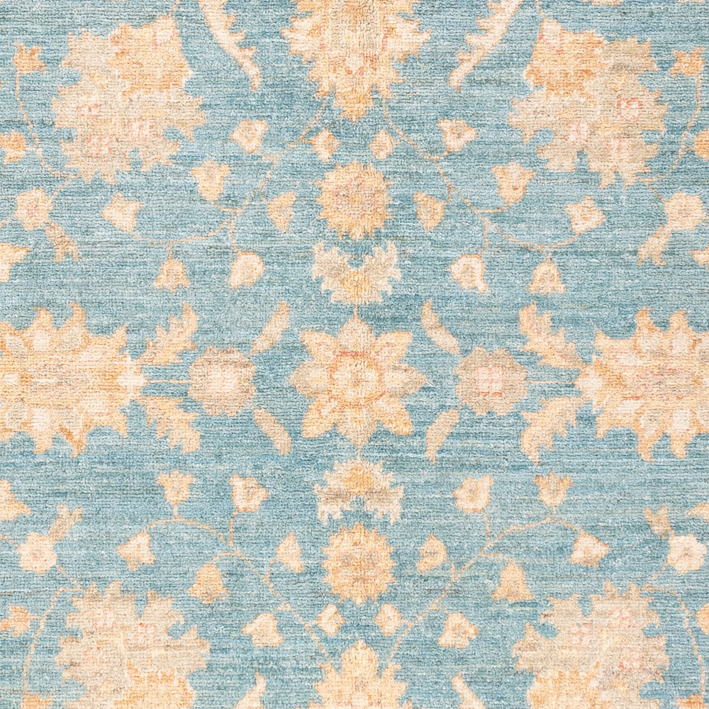 Ziegler Teppich - 185 x 122 cm - seeblau
