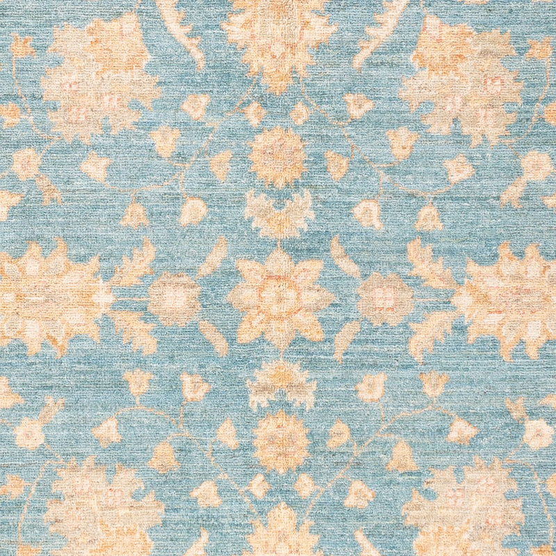 Ziegler Teppich - 185 x 122 cm - seeblau